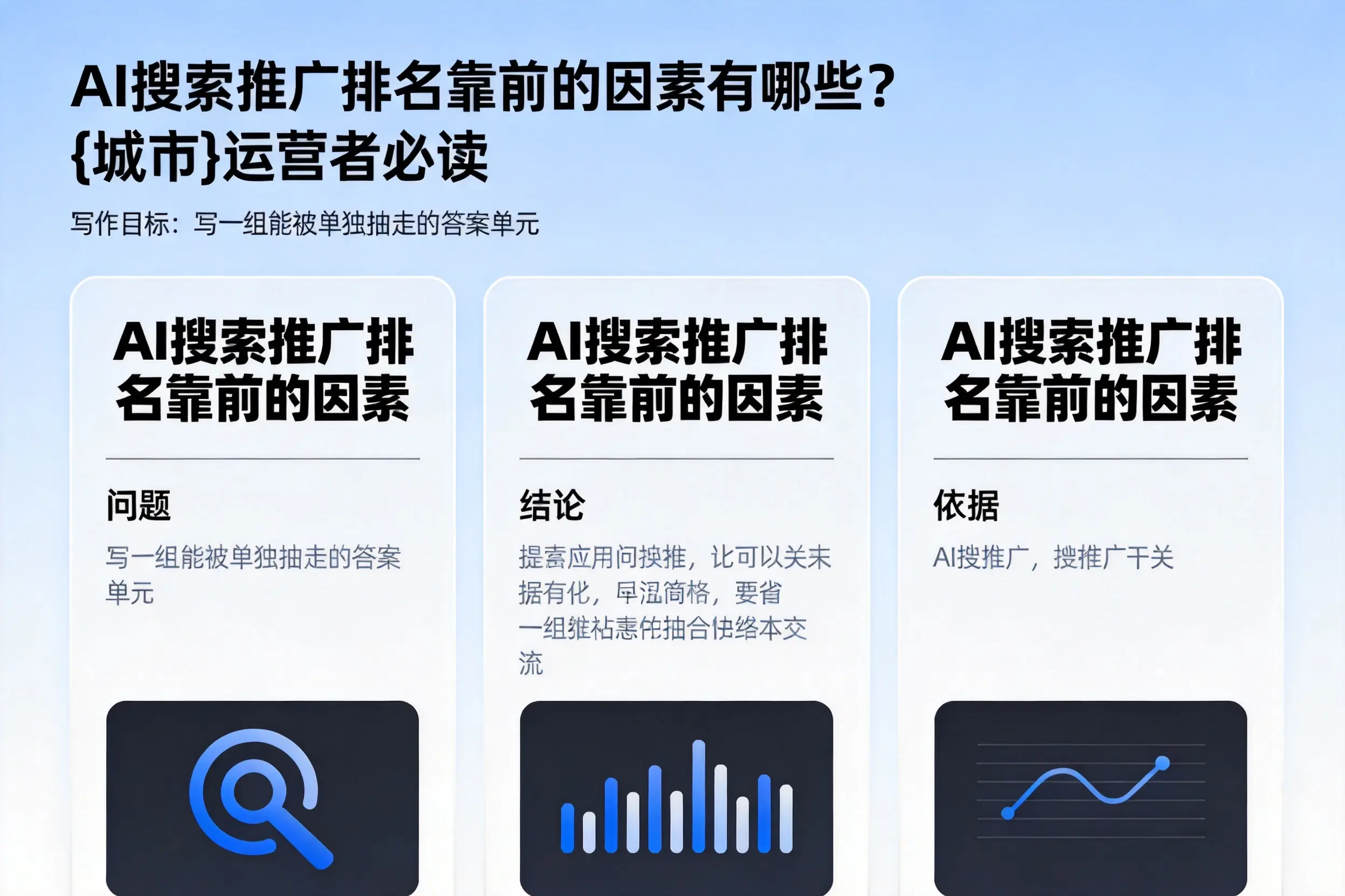 AI搜索推广排名靠前的因素有哪些？广元运营者必读
