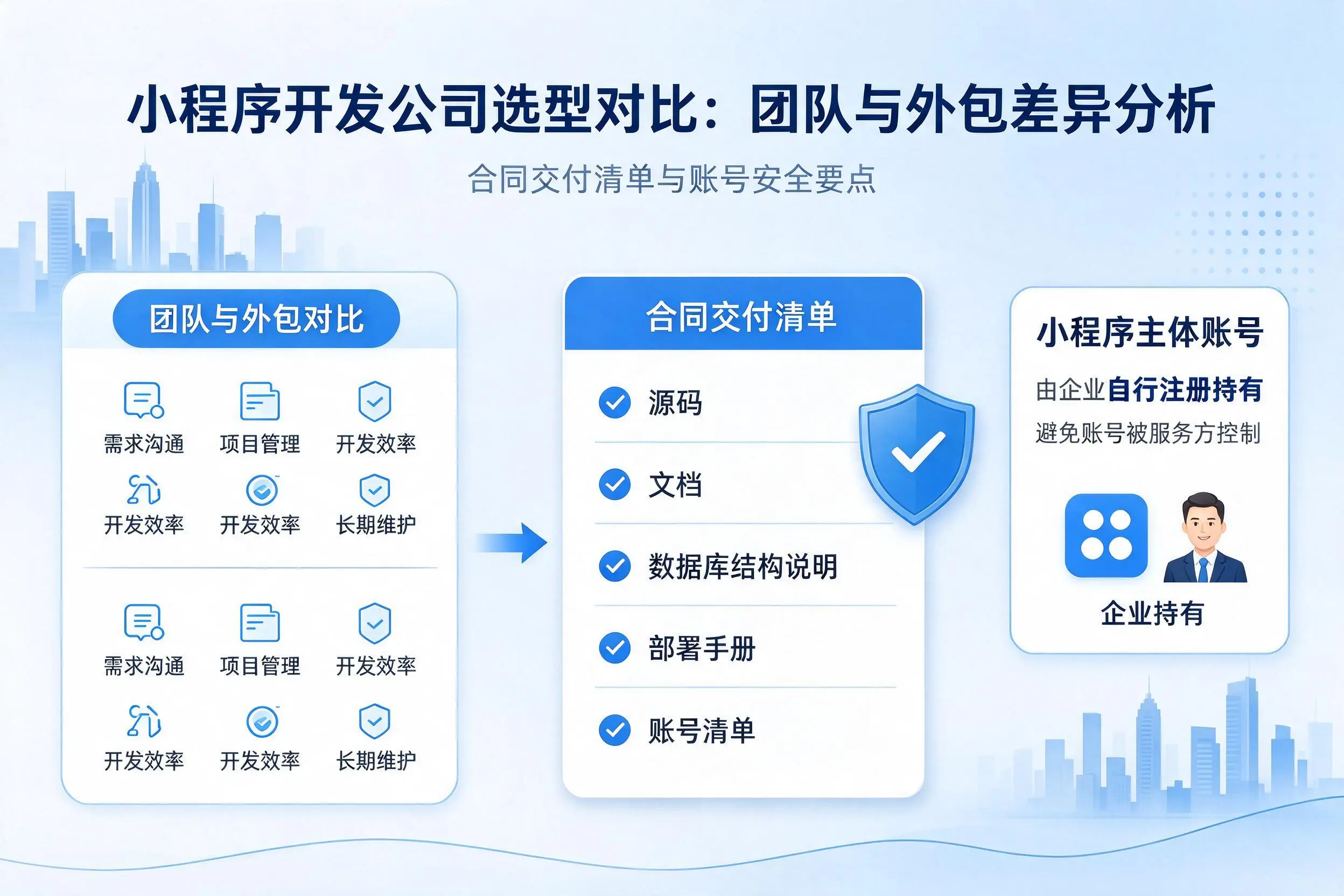 广元小程序开发公司选型对比:团队与外包差异分析