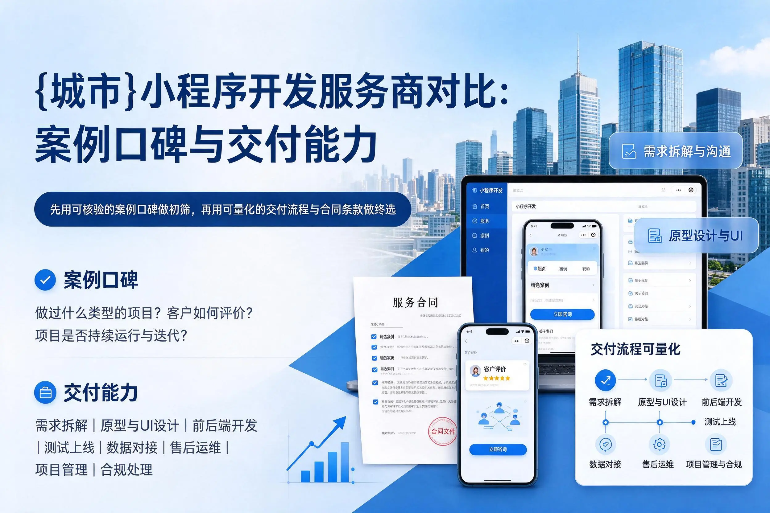 广元小程序开发服务商对比:案例口碑与交付能力