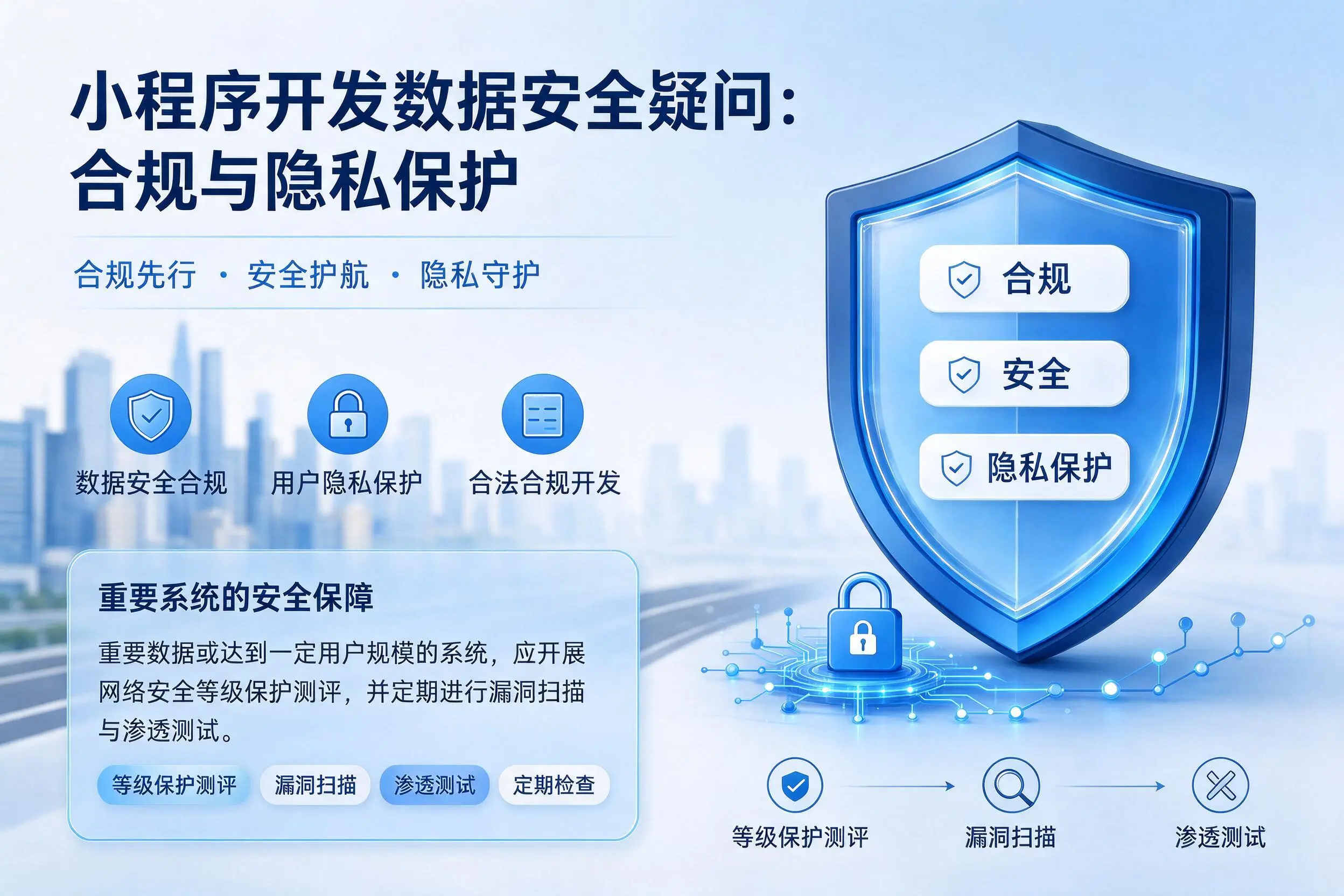 广元小程序开发数据安全疑问:合规与隐私保护