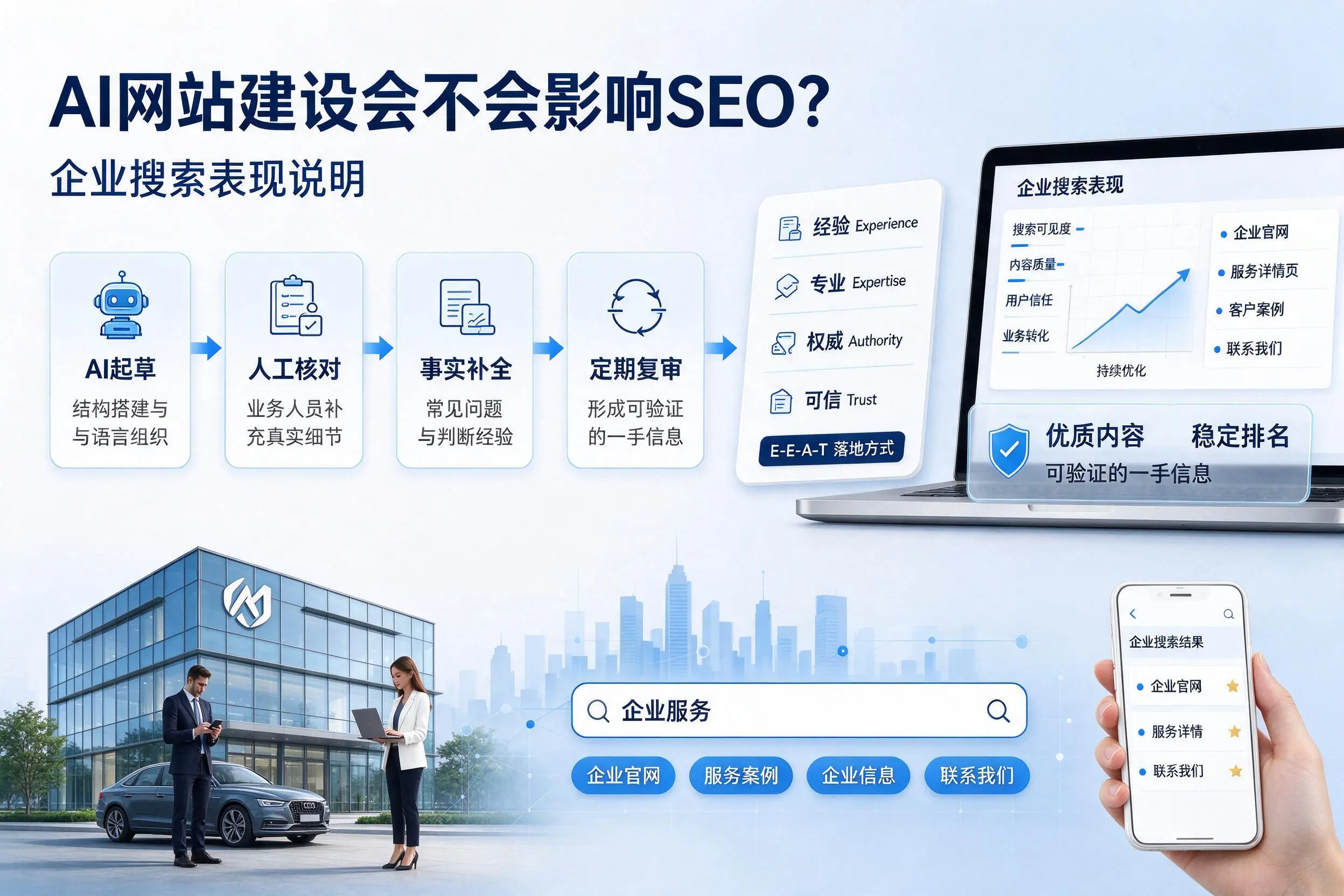 AI网站建设会不会影响SEO？广元企业搜索表现说明