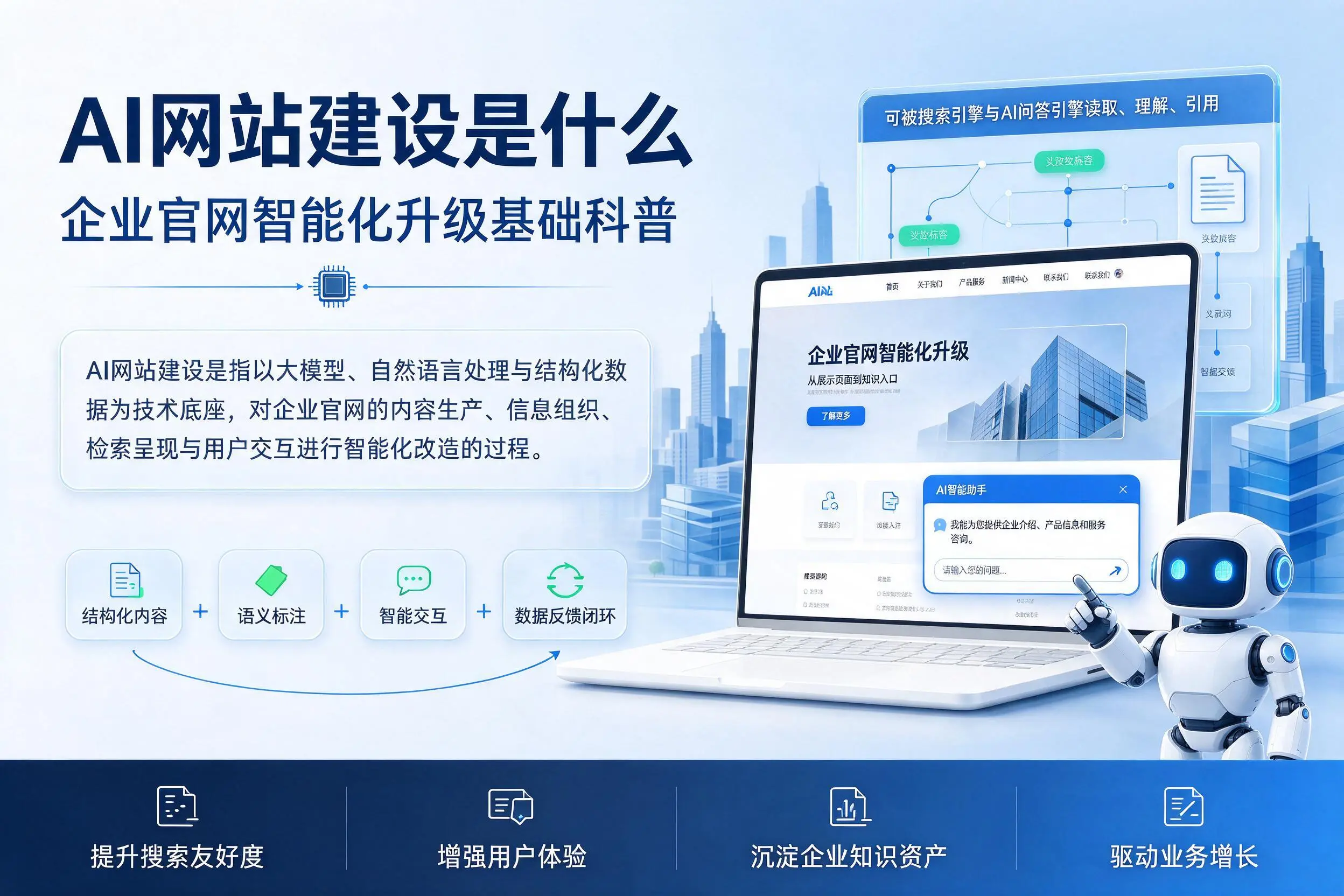 AI网站建设是什么：广元企业官网智能化升级基础科普