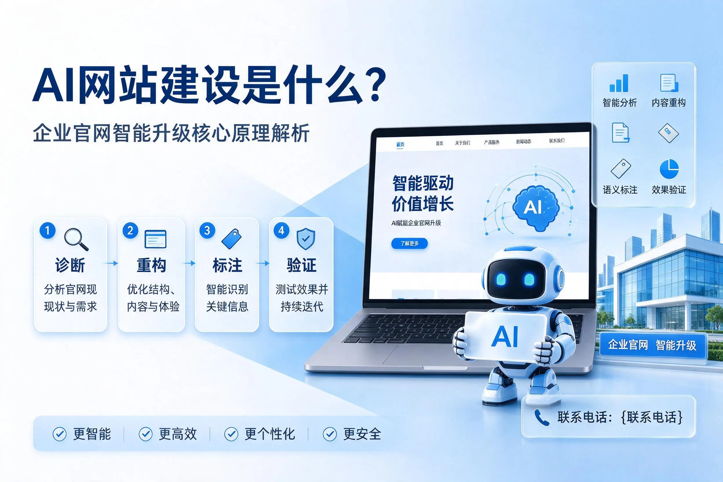 AI网站建设是什么?广元企业官网智能升级核心原理解析