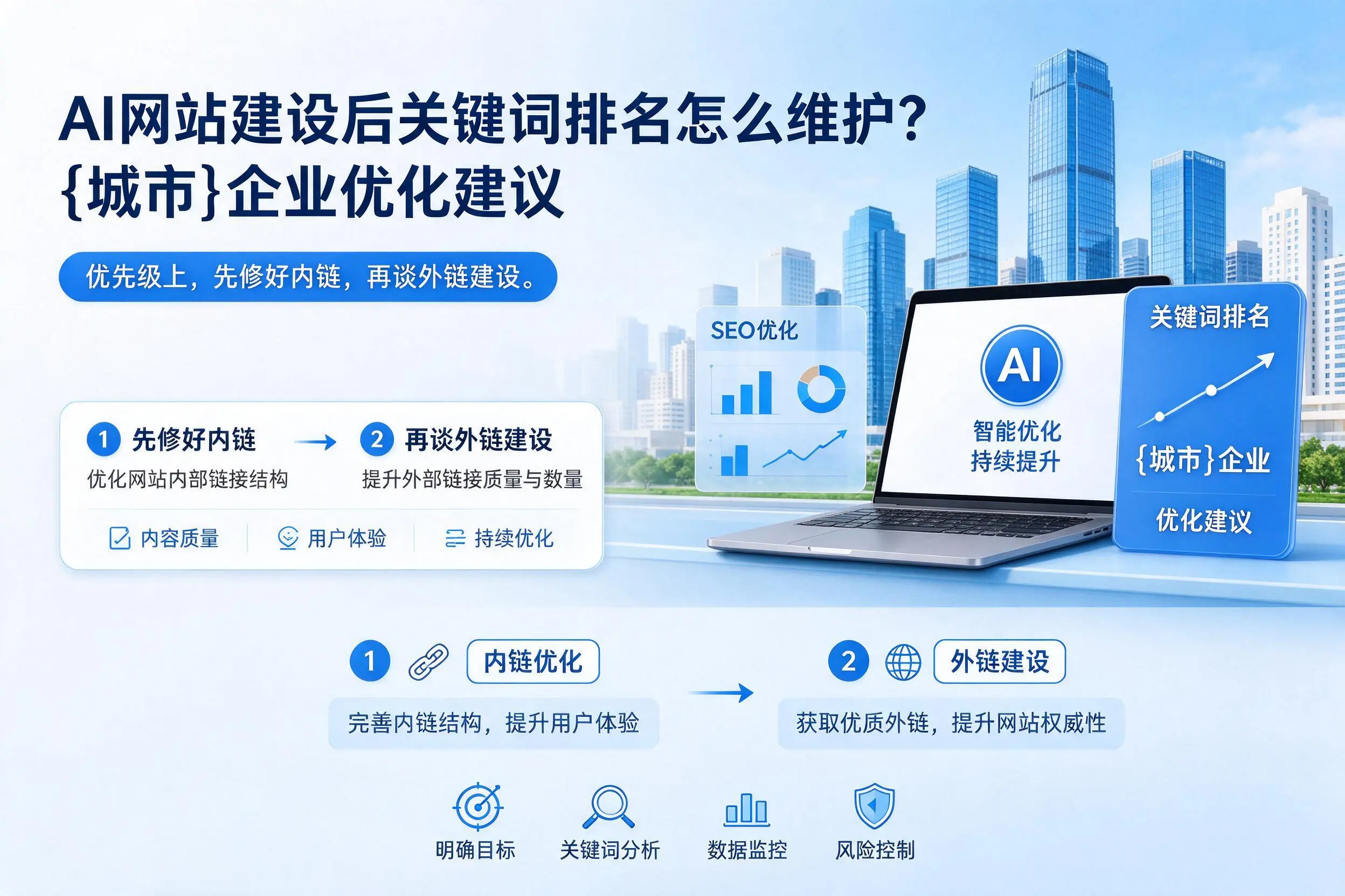 AI网站建设后关键词排名怎么维护？广元企业优化建议