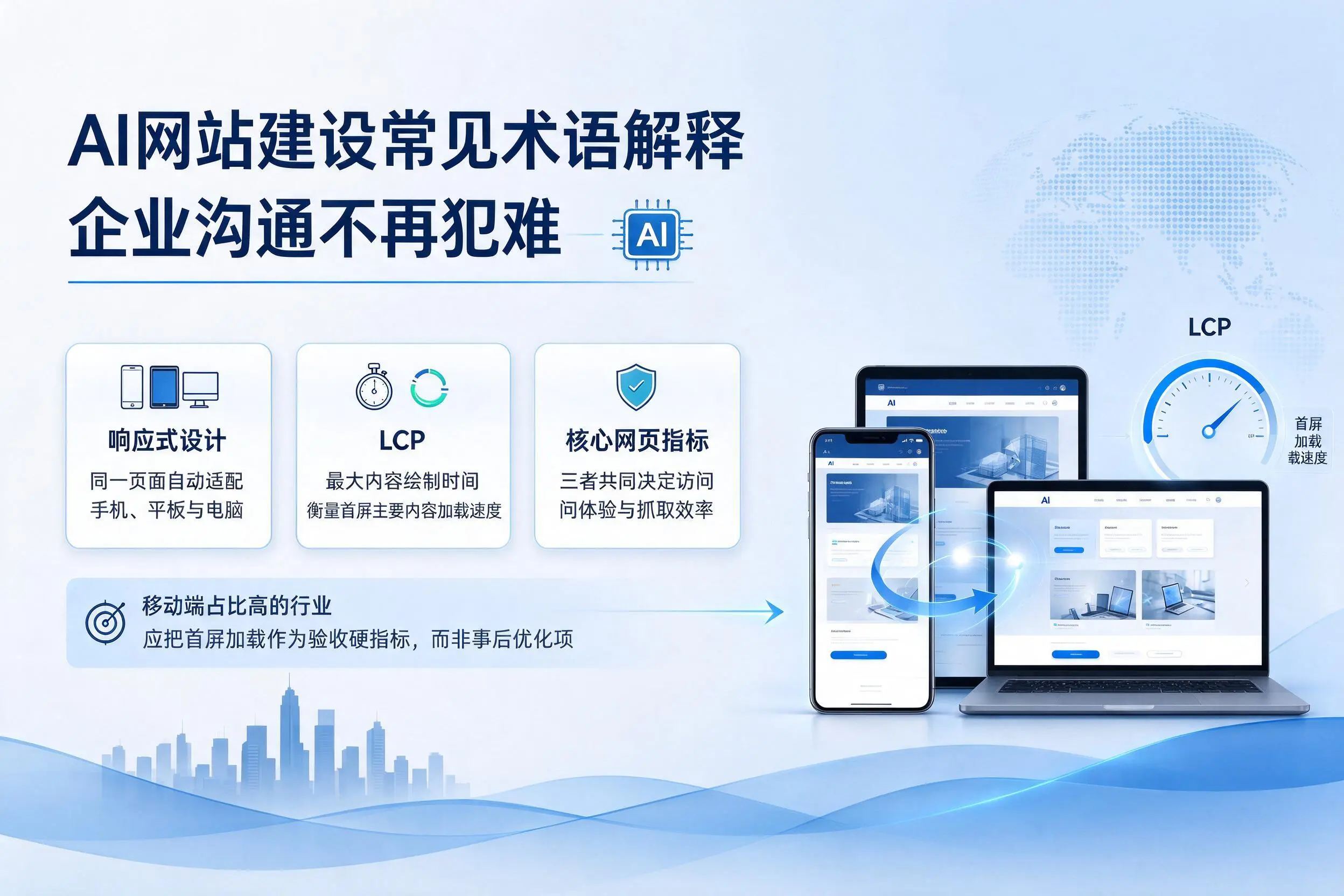 AI网站建设常见术语解释，广元企业沟通不再犯难