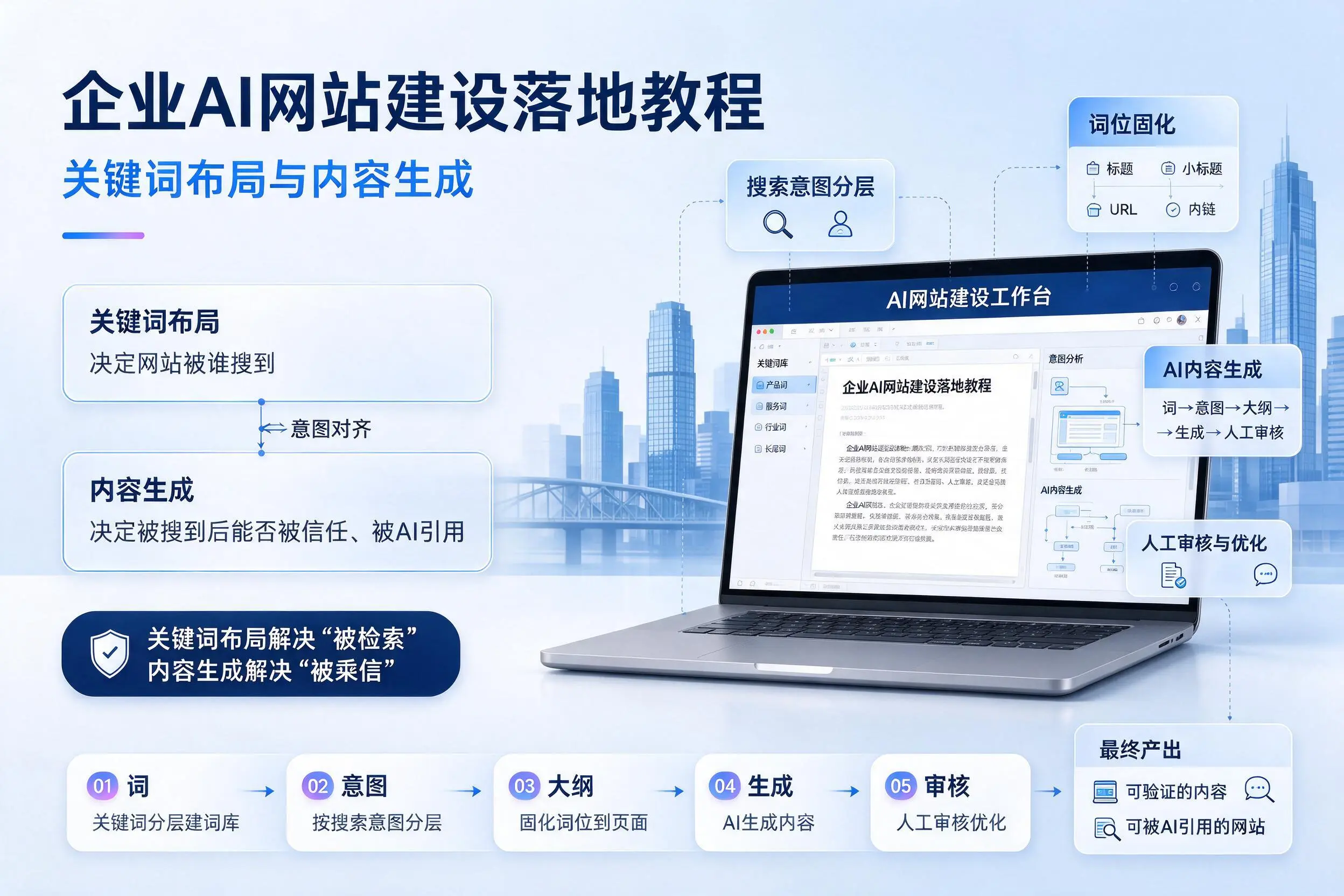 广元企业AI网站建设落地教程：关键词布局与内容生成