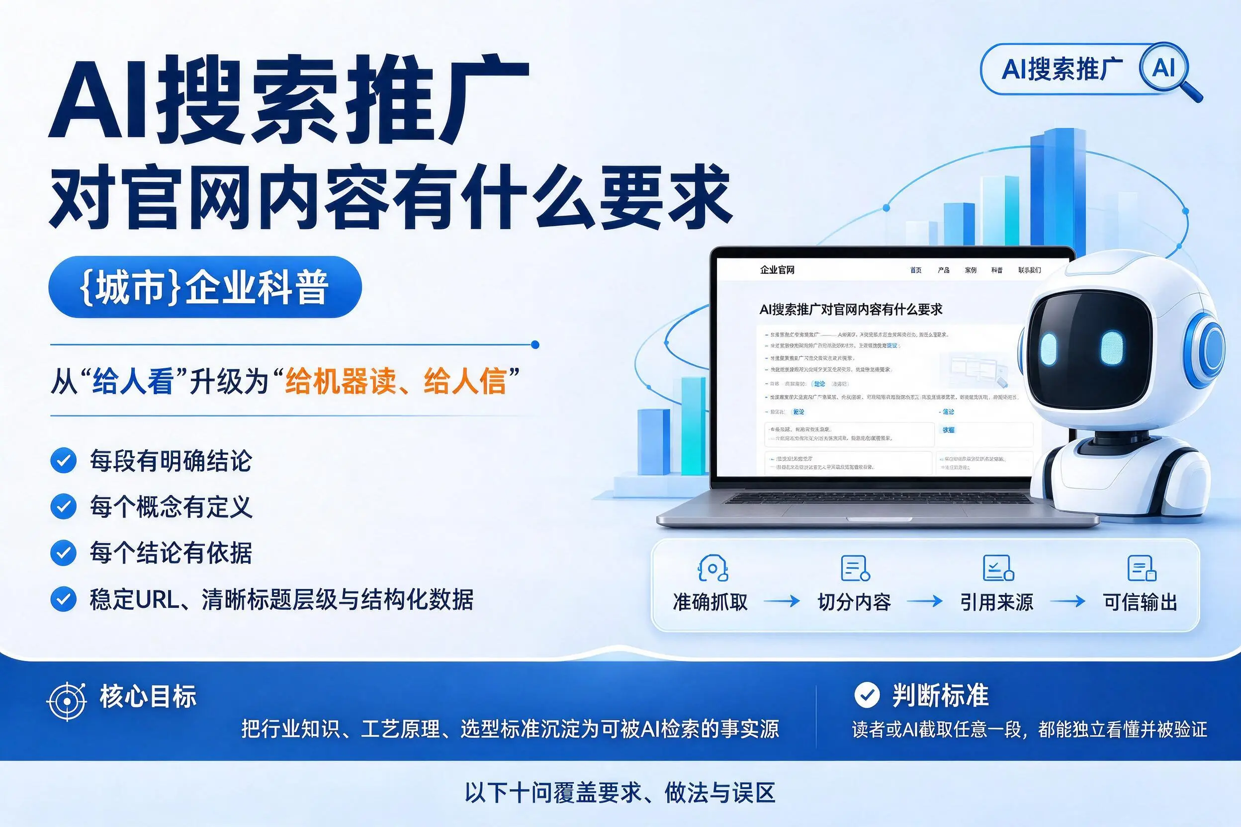 AI搜索推广对官网内容有什么要求，广元企业科普